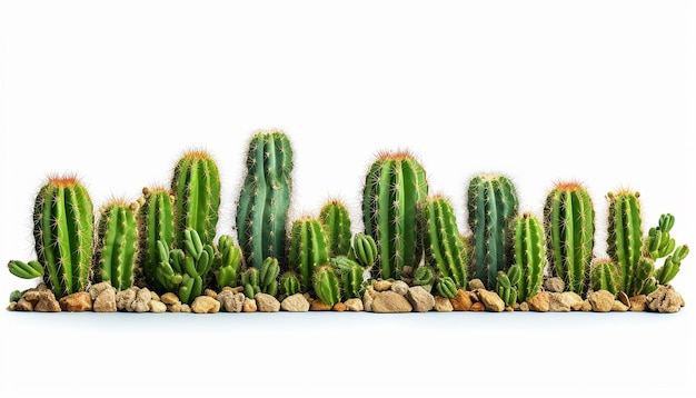 Cactus de fondo blanco