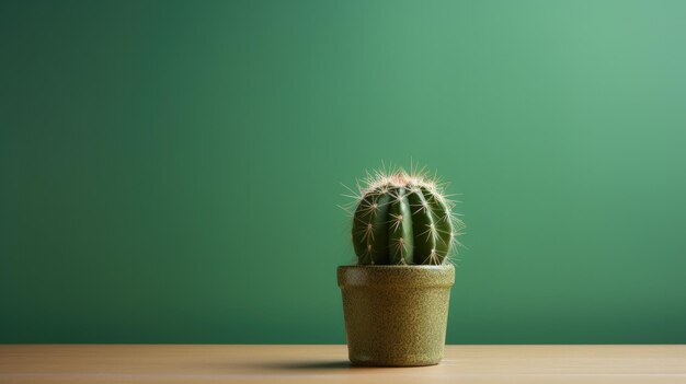 Foto cactus en un fondo minimalista