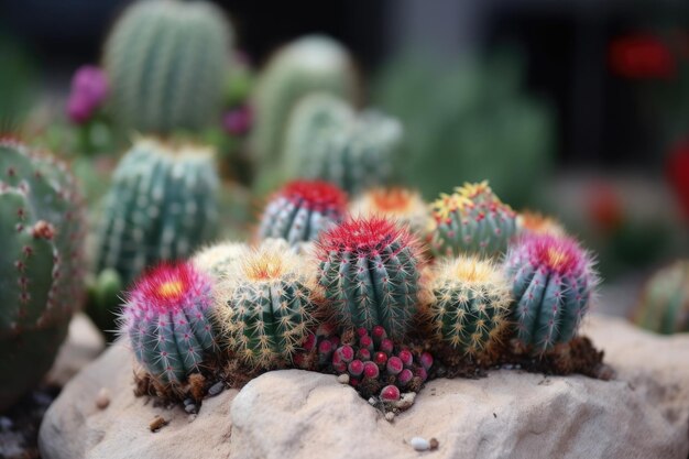 Cactus con fondo de la naturaleza de cerca