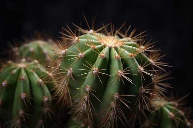 Cactus con fondo de la naturaleza de cerca