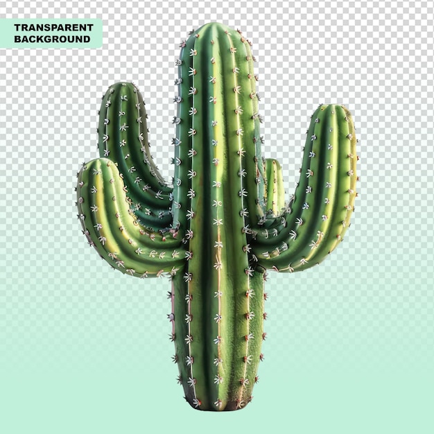 Cactus isolado em fundo transparente