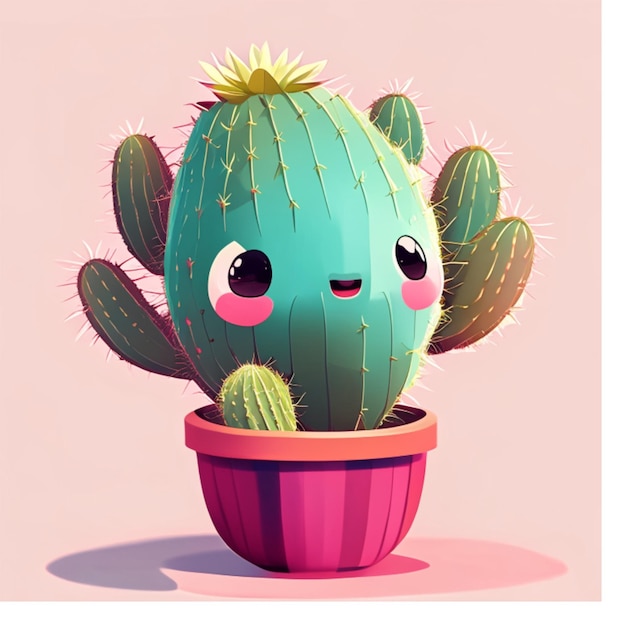 Cactus kawaii