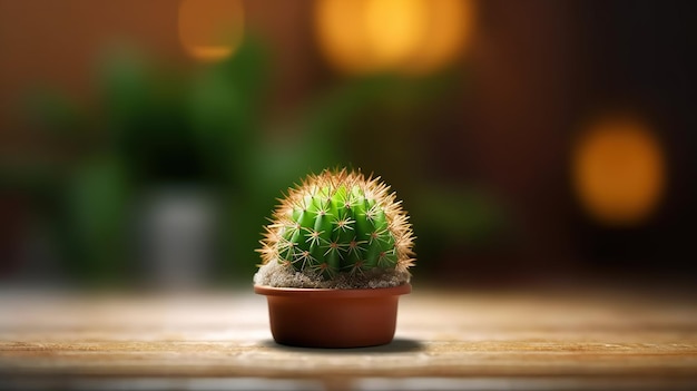 Cactus planta em cima da mesa planta bonita