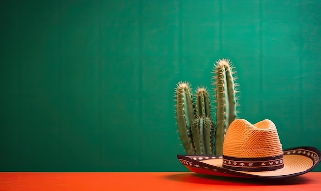 Un cactus con sombrero le da un toque festivo a cualquier decoración Creando usando herramientas generativas de IA