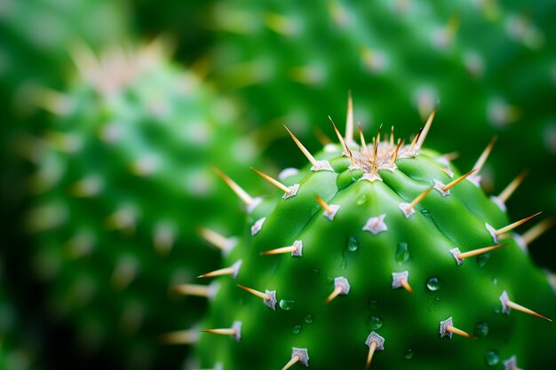 Cactus verde espinoso al aire libre