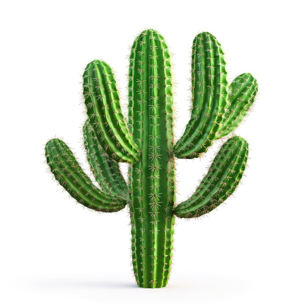 Cactus verde sobre un fondo blanco sólido aislado ar 11 estilo crudo estilizar 250 ID de trabajo 9b4e5effdba84d3a81044c562a5f0e13