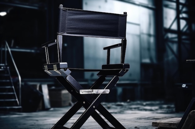 cadeira de diretor de cinema conceito de cinema
