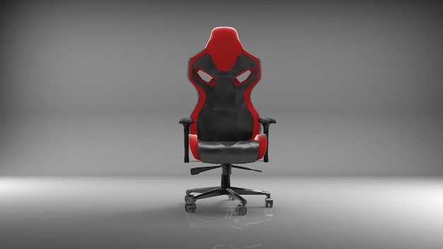Cadeira de jogos com fundo branco