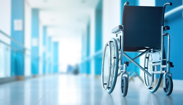 Cadeira de rodas moderna no hospital