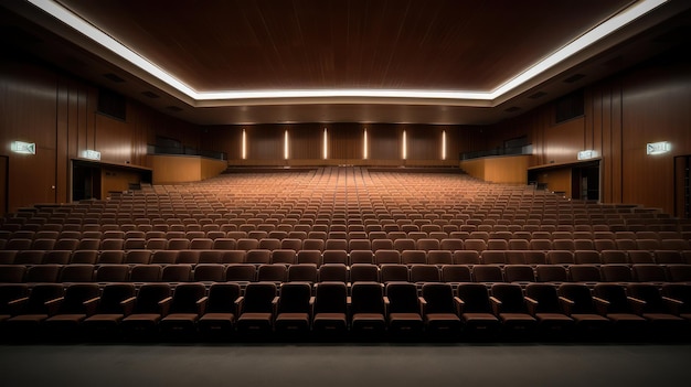 Cadeira vazia no evento de teatro