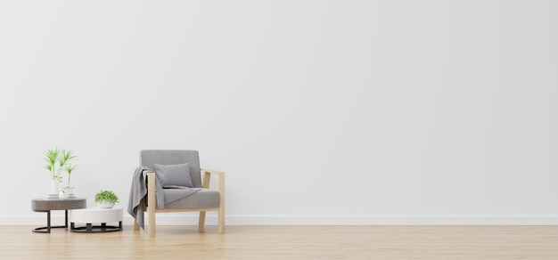 Cadeiras vazias e mesa contra a parede em casa