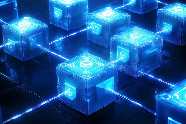 Foto la cadena de bloques de la generosidad, la filantropía digital y el crowdfunding
