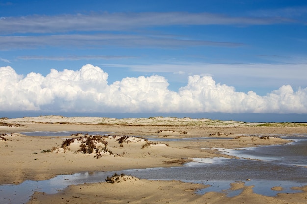 Cadena de lagunas, isla Djerba, Túnez, África del Norte