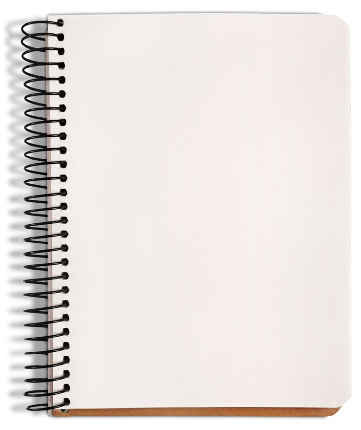 Foto caderno de papel da lista de compras com textura de quadrados