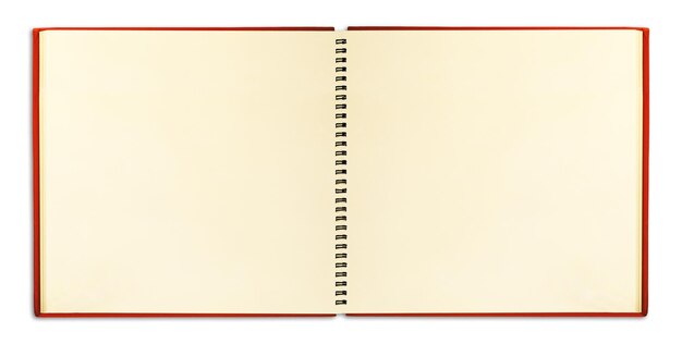 Caderno em branco com fichário