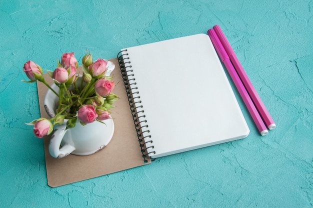 Caderno em branco