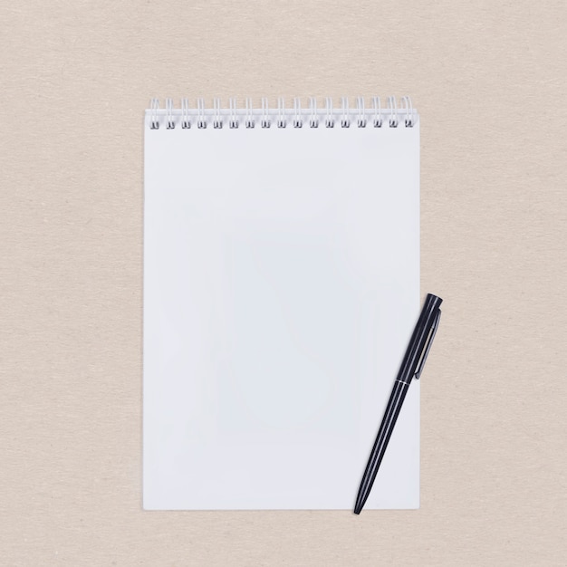 Caderno em branco