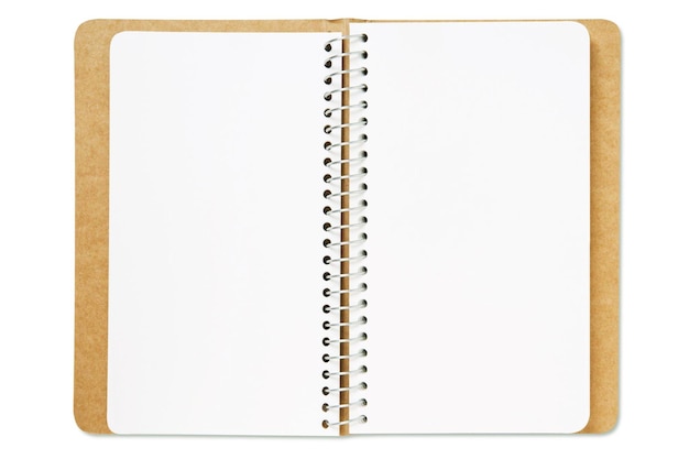 caderno em branco