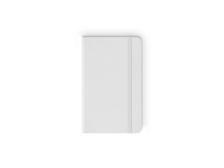 Foto caderno em fundo branco