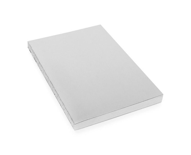 Caderno isolado no branco