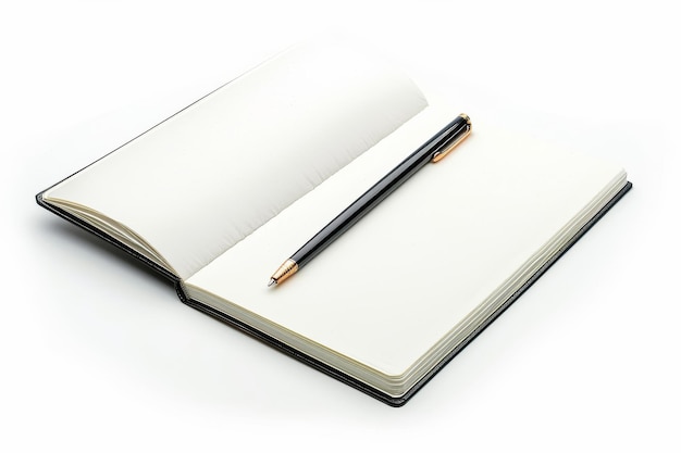 Caderno simples isolado em fundo branco