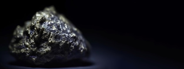 Cadmoindita piedra mineral fósil fósil cristalino geológico fondo oscuro de primer plano