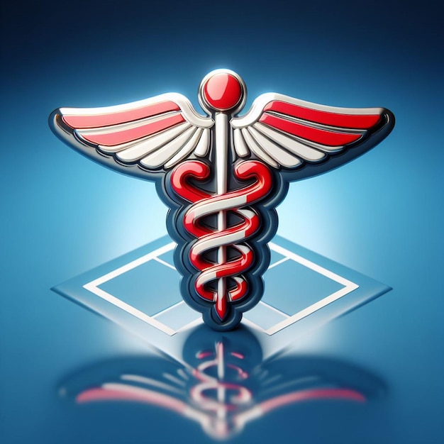 Foto caduceus symbol and icon for international doctors day