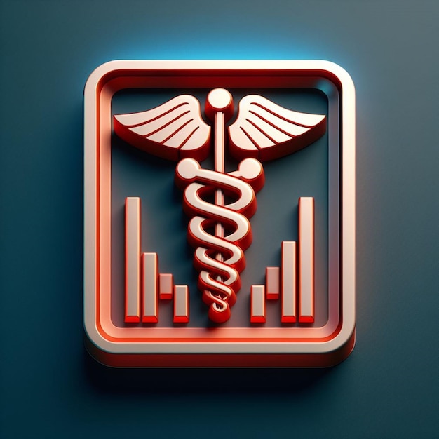 Foto caduceus symbol and icon for international doctors day