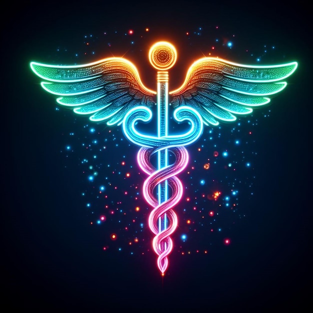 Caduceus Symbol und Ikone für den Internationalen Arzttag