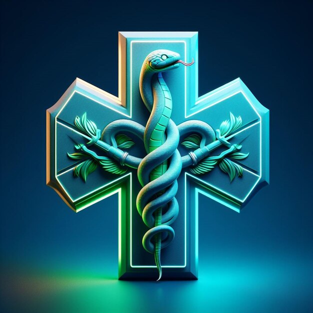 Caduceus Symbol und Ikone für den Internationalen Arzttag