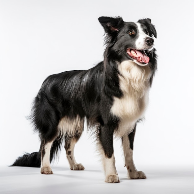 Cães adoráveis em fundo branco isolado