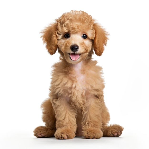 Foto cães amorosos em fundo branco isolado