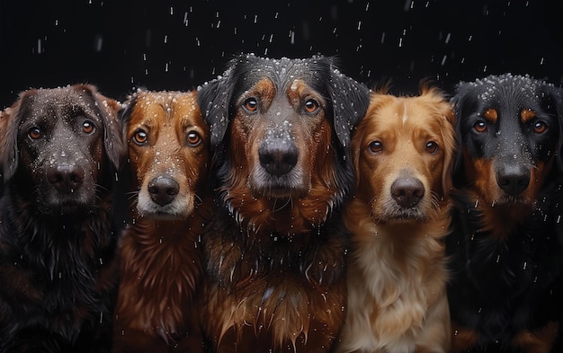 cães na chuva a palavra cão