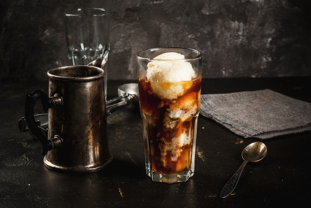 Café Affogato com sorvete