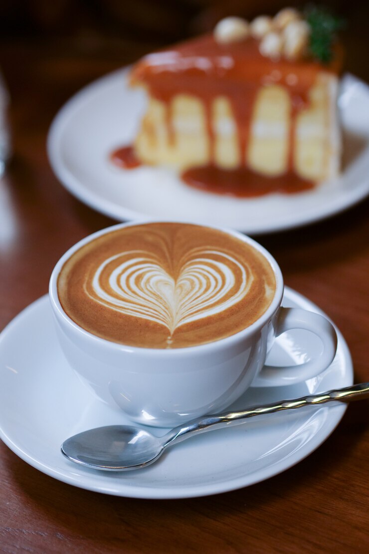 Café café latte en cafetería cafetería