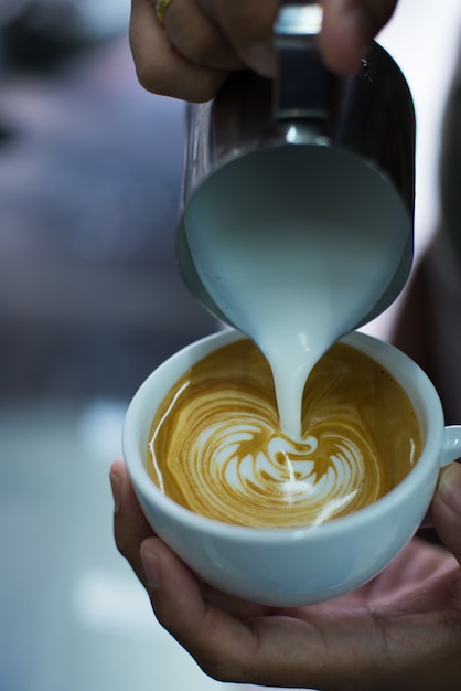 café en la cafetería