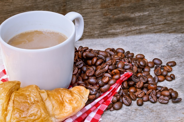 Cafe Croissant Bread Kaffeebohne