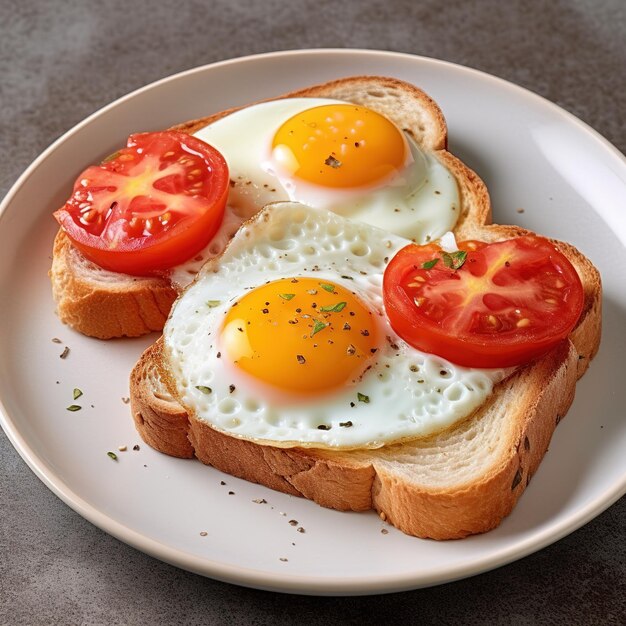 Café da Manhã Americano com Ovos e Bacon