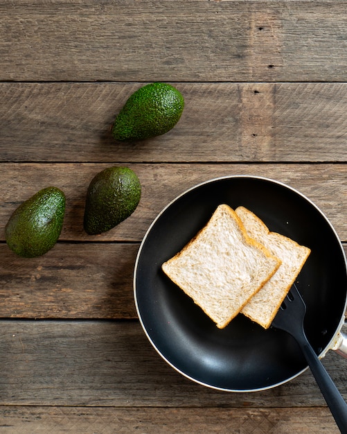 Café da manhã com abacate Dieta de perda de peso A madeira