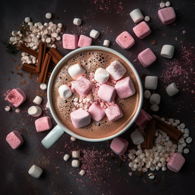 Café da manhã suave, doce e aconchegante