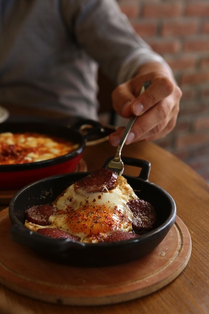 Café da manhã turco rico e delicioso