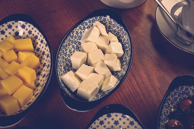 Café da manhã turco rico e delicioso