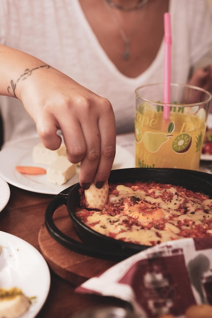 Café da manhã turco rico e delicioso