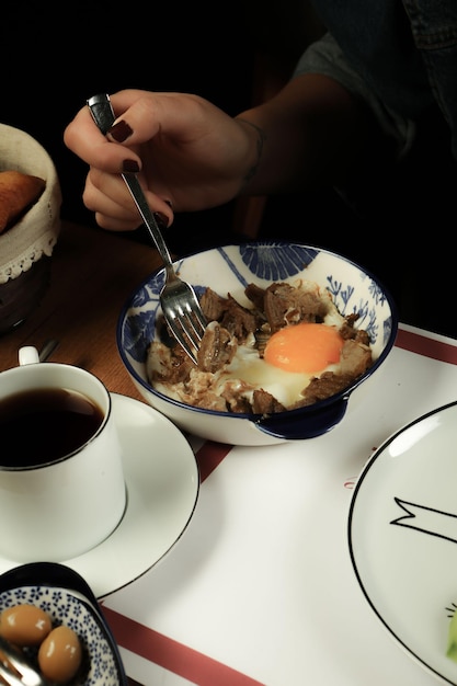 Foto café da manhã turco rico e delicioso