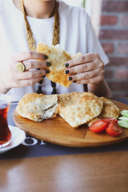 Café da manhã turco rico e delicioso