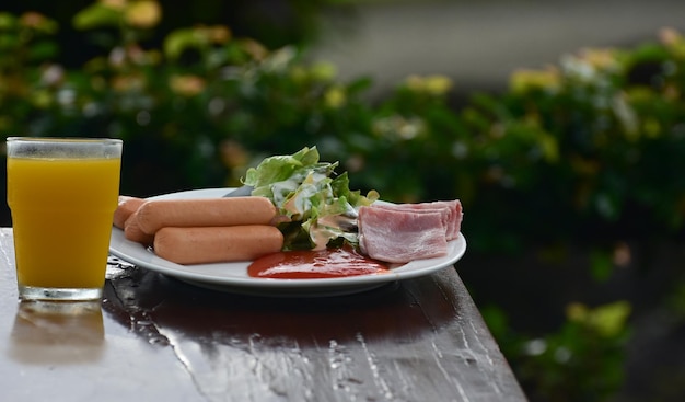 café Desayuno que es popular para comer