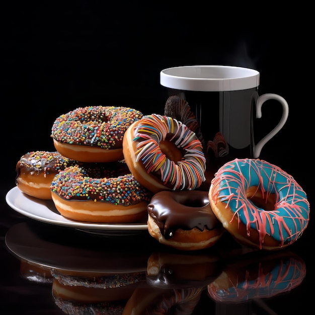 Café y donuts el maridaje perfecto