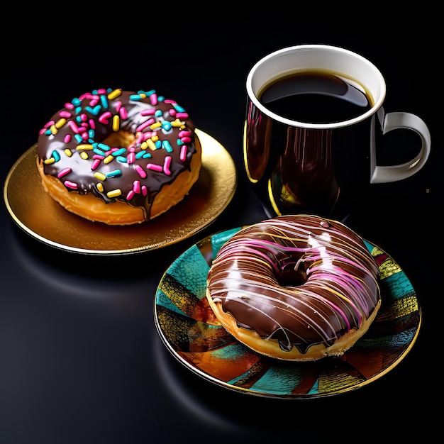 Café y donuts el maridaje perfecto