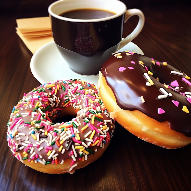 Café y donuts el maridaje perfecto