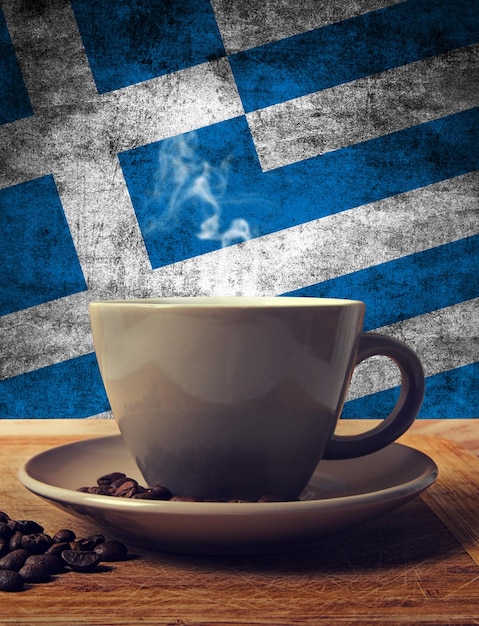 Café e bandeira